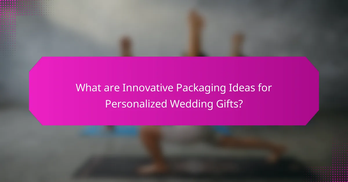 What are Innovative Packaging Ideas for Personalized Wedding Gifts?