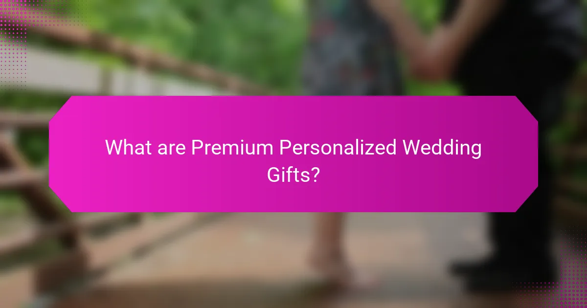 What are Premium Personalized Wedding Gifts?